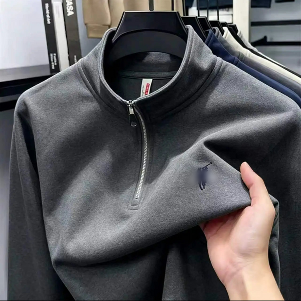 Sweat Homme Demi-Zip – Décontracté