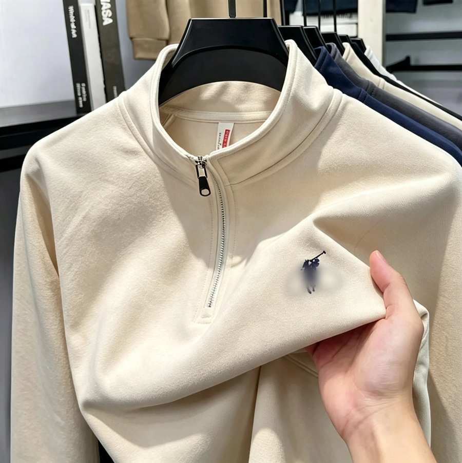 Sweat Homme Demi-Zip – Décontracté